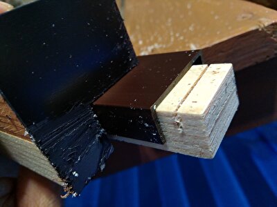 横フレームカット法　木材端材
